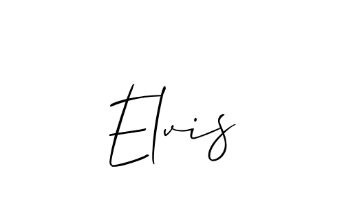 Allison_Script is a professional signature style that is perfect for those who want to add a touch of class to their signature. It is also a great choice for those who want to make their signature more unique. Get Elvis name to fancy signature for free. Elvis signature style 2 images and pictures png