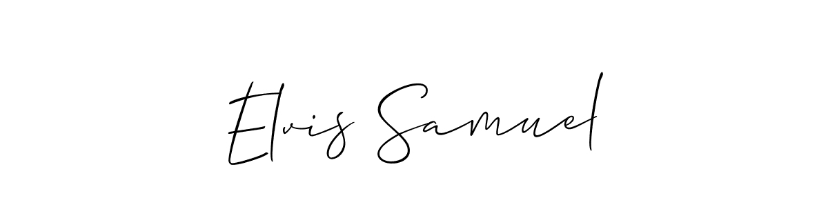 You can use this online signature creator to create a handwritten signature for the name Elvis Samuel. This is the best online autograph maker. Elvis Samuel signature style 2 images and pictures png
