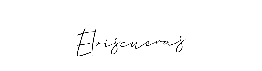 You should practise on your own different ways (Allison_Script) to write your name (Elviscuevas) in signature. don't let someone else do it for you. Elviscuevas signature style 2 images and pictures png