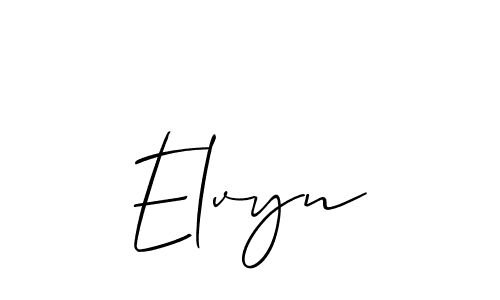 Once you've used our free online signature maker to create your best signature Allison_Script style, it's time to enjoy all of the benefits that Elvyn name signing documents. Elvyn signature style 2 images and pictures png