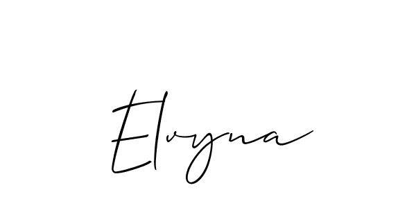 You should practise on your own different ways (Allison_Script) to write your name (Elvyna) in signature. don't let someone else do it for you. Elvyna signature style 2 images and pictures png