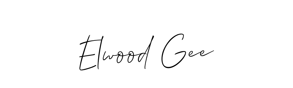 Also we have Elwood Gee name is the best signature style. Create professional handwritten signature collection using Allison_Script autograph style. Elwood Gee signature style 2 images and pictures png