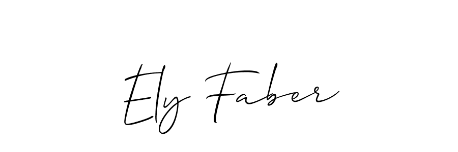 It looks lik you need a new signature style for name Ely Faber. Design unique handwritten (Allison_Script) signature with our free signature maker in just a few clicks. Ely Faber signature style 2 images and pictures png