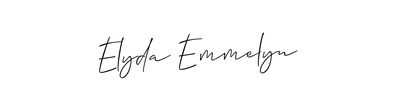 You can use this online signature creator to create a handwritten signature for the name Elyda Emmelyn. This is the best online autograph maker. Elyda Emmelyn signature style 2 images and pictures png