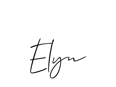 Similarly Allison_Script is the best handwritten signature design. Signature creator online .You can use it as an online autograph creator for name Elyn. Elyn signature style 2 images and pictures png