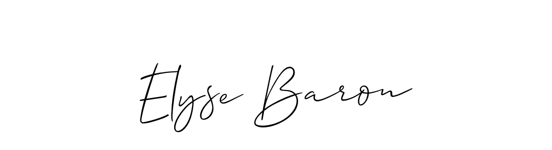 Create a beautiful signature design for name Elyse Baron. With this signature (Allison_Script) fonts, you can make a handwritten signature for free. Elyse Baron signature style 2 images and pictures png