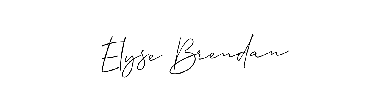 Check out images of Autograph of Elyse Brendan name. Actor Elyse Brendan Signature Style. Allison_Script is a professional sign style online. Elyse Brendan signature style 2 images and pictures png