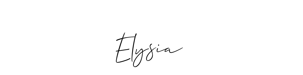 The best way (Allison_Script) to make a short signature is to pick only two or three words in your name. The name Elysia⭐️ include a total of six letters. For converting this name. Elysia⭐️ signature style 2 images and pictures png
