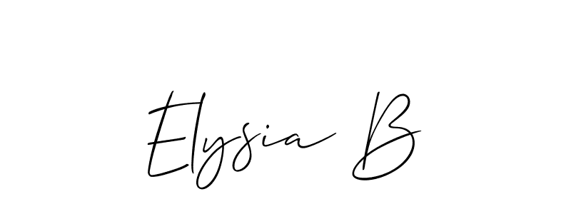 Make a short Elysia B signature style. Manage your documents anywhere anytime using Allison_Script. Create and add eSignatures, submit forms, share and send files easily. Elysia B signature style 2 images and pictures png