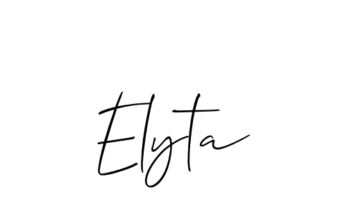 You should practise on your own different ways (Allison_Script) to write your name (Elyta) in signature. don't let someone else do it for you. Elyta signature style 2 images and pictures png