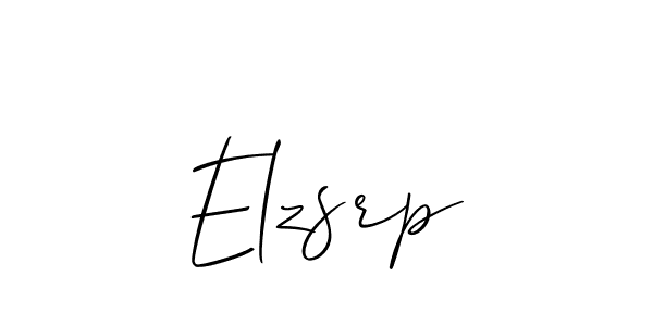 if you are searching for the best signature style for your name Elzsrp. so please give up your signature search. here we have designed multiple signature styles  using Allison_Script. Elzsrp signature style 2 images and pictures png