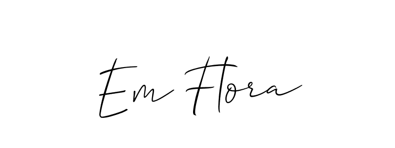 Once you've used our free online signature maker to create your best signature Allison_Script style, it's time to enjoy all of the benefits that Em Flora name signing documents. Em Flora signature style 2 images and pictures png