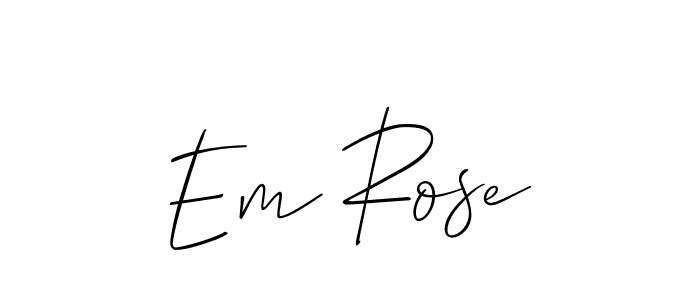 Check out images of Autograph of Em Rose name. Actor Em Rose Signature Style. Allison_Script is a professional sign style online. Em Rose signature style 2 images and pictures png