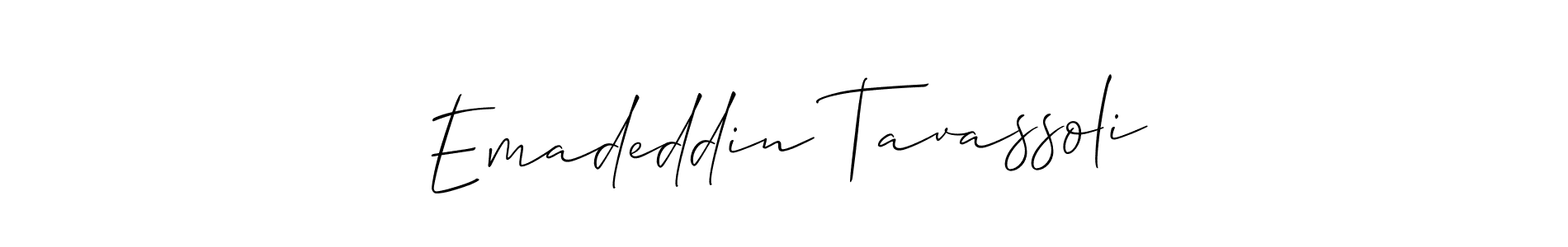 Make a beautiful signature design for name Emadeddin Tavassoli. Use this online signature maker to create a handwritten signature for free. Emadeddin Tavassoli signature style 2 images and pictures png