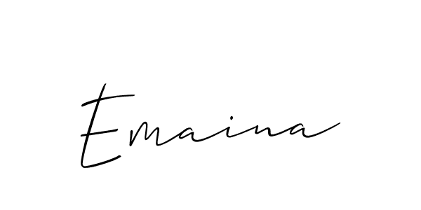 Check out images of Autograph of Emaina name. Actor Emaina Signature Style. Allison_Script is a professional sign style online. Emaina signature style 2 images and pictures png