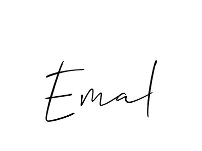 Also You can easily find your signature by using the search form. We will create Emal name handwritten signature images for you free of cost using Allison_Script sign style. Emal signature style 2 images and pictures png