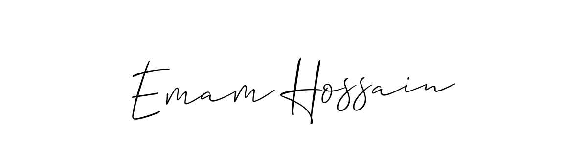 Make a short Emam Hossain signature style. Manage your documents anywhere anytime using Allison_Script. Create and add eSignatures, submit forms, share and send files easily. Emam Hossain signature style 2 images and pictures png