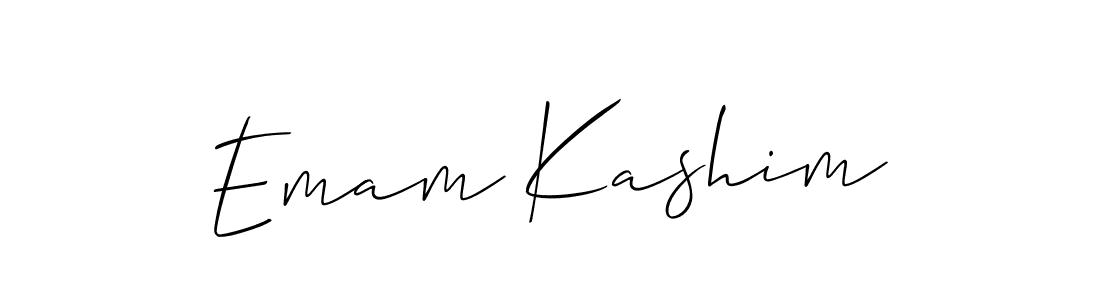 Emam Kashim stylish signature style. Best Handwritten Sign (Allison_Script) for my name. Handwritten Signature Collection Ideas for my name Emam Kashim. Emam Kashim signature style 2 images and pictures png
