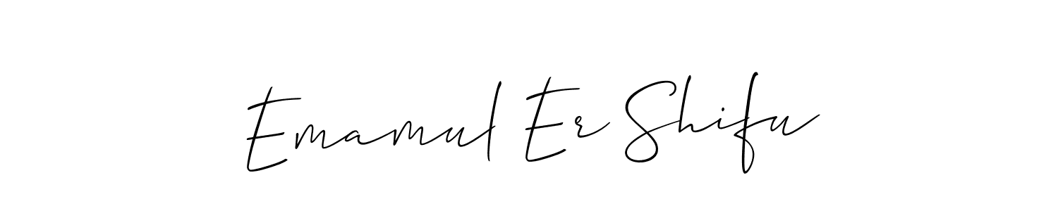 Emamul Er Shifu stylish signature style. Best Handwritten Sign (Allison_Script) for my name. Handwritten Signature Collection Ideas for my name Emamul Er Shifu. Emamul Er Shifu signature style 2 images and pictures png