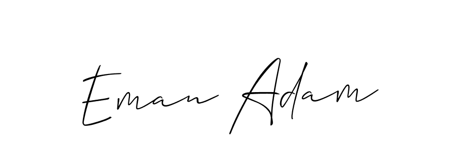 Also You can easily find your signature by using the search form. We will create Eman Adam name handwritten signature images for you free of cost using Allison_Script sign style. Eman Adam signature style 2 images and pictures png