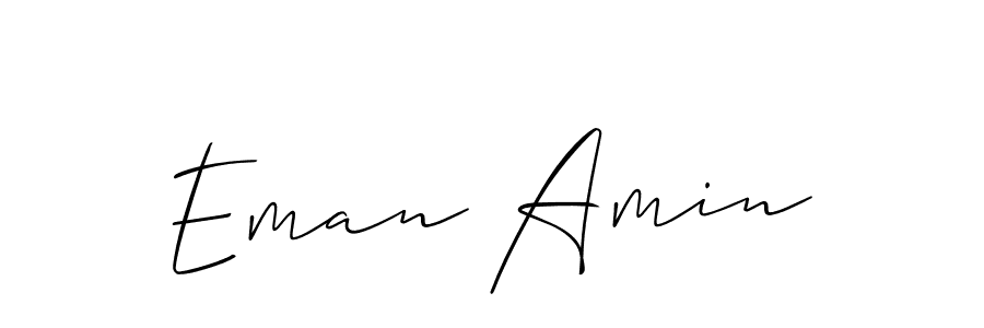 Also You can easily find your signature by using the search form. We will create Eman Amin name handwritten signature images for you free of cost using Allison_Script sign style. Eman Amin signature style 2 images and pictures png