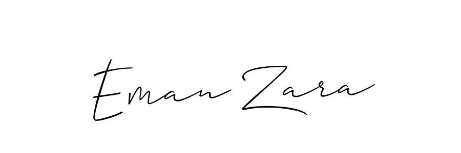 Allison_Script is a professional signature style that is perfect for those who want to add a touch of class to their signature. It is also a great choice for those who want to make their signature more unique. Get Eman Zara name to fancy signature for free. Eman Zara signature style 2 images and pictures png