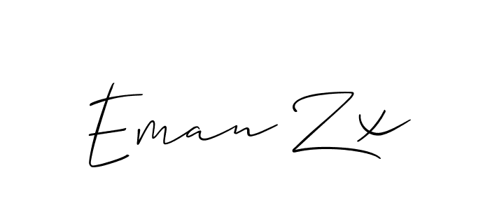Similarly Allison_Script is the best handwritten signature design. Signature creator online .You can use it as an online autograph creator for name Eman Zx. Eman Zx signature style 2 images and pictures png