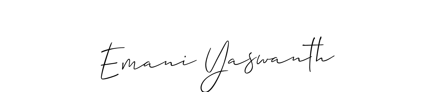 Make a beautiful signature design for name Emani Yaswanth. Use this online signature maker to create a handwritten signature for free. Emani Yaswanth signature style 2 images and pictures png