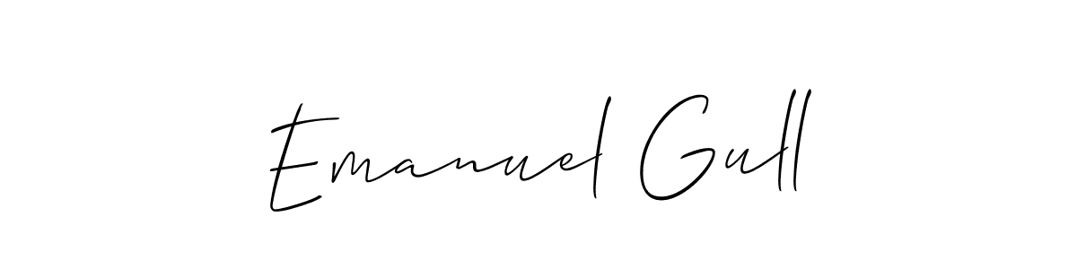 Best and Professional Signature Style for Emanuel Gull. Allison_Script Best Signature Style Collection. Emanuel Gull signature style 2 images and pictures png