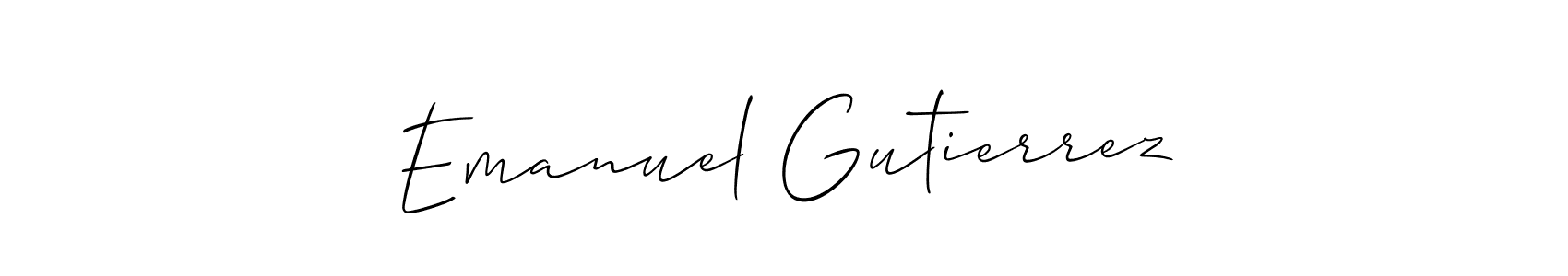 Check out images of Autograph of Emanuel Gutierrez name. Actor Emanuel Gutierrez Signature Style. Allison_Script is a professional sign style online. Emanuel Gutierrez signature style 2 images and pictures png