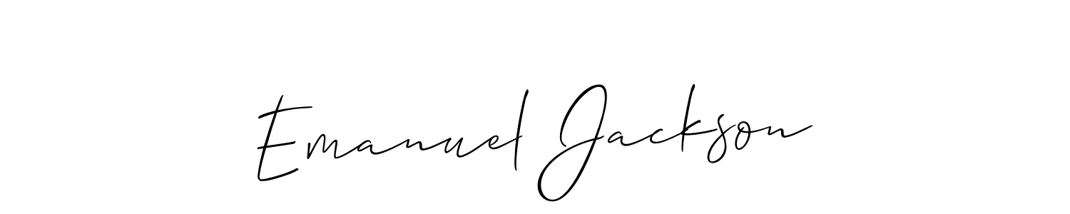 if you are searching for the best signature style for your name Emanuel Jackson. so please give up your signature search. here we have designed multiple signature styles  using Allison_Script. Emanuel Jackson signature style 2 images and pictures png