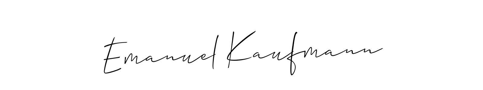 Make a beautiful signature design for name Emanuel Kaufmann. With this signature (Allison_Script) style, you can create a handwritten signature for free. Emanuel Kaufmann signature style 2 images and pictures png
