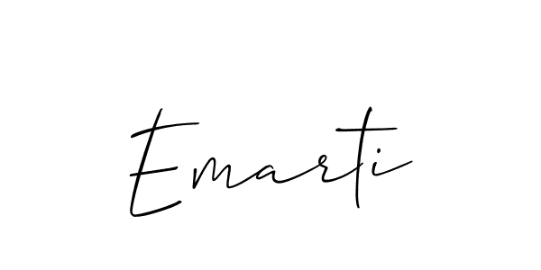 How to Draw Emarti signature style? Allison_Script is a latest design signature styles for name Emarti. Emarti signature style 2 images and pictures png