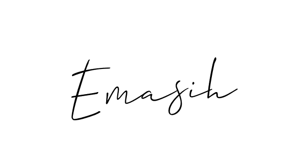 Also we have Emasih name is the best signature style. Create professional handwritten signature collection using Allison_Script autograph style. Emasih signature style 2 images and pictures png