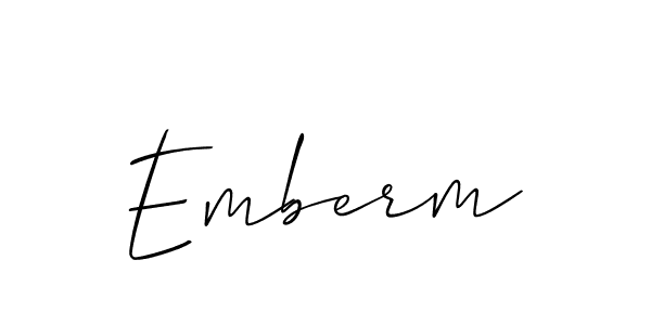 Best and Professional Signature Style for Emberm. Allison_Script Best Signature Style Collection. Emberm signature style 2 images and pictures png