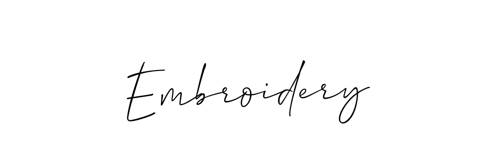 Also we have Embroidery name is the best signature style. Create professional handwritten signature collection using Allison_Script autograph style. Embroidery signature style 2 images and pictures png