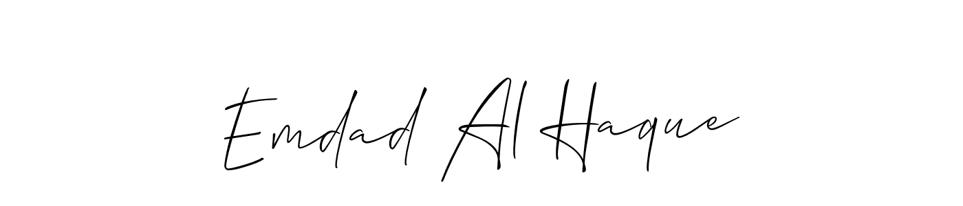 You can use this online signature creator to create a handwritten signature for the name Emdad Al Haque. This is the best online autograph maker. Emdad Al Haque signature style 2 images and pictures png
