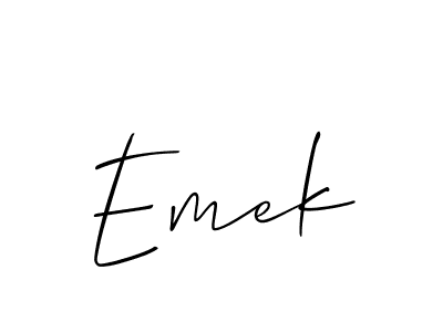 Similarly Allison_Script is the best handwritten signature design. Signature creator online .You can use it as an online autograph creator for name Emek. Emek signature style 2 images and pictures png