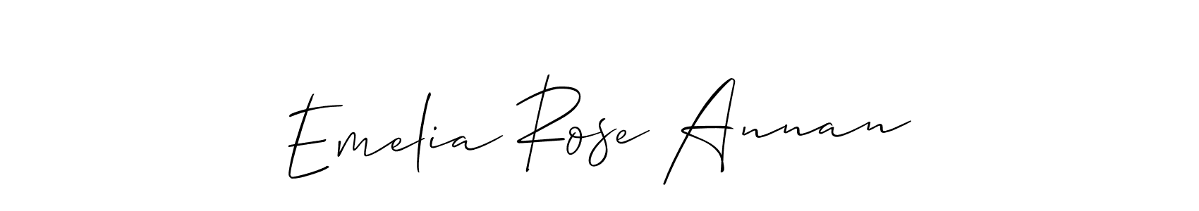 Make a beautiful signature design for name Emelia Rose Annan. Use this online signature maker to create a handwritten signature for free. Emelia Rose Annan signature style 2 images and pictures png