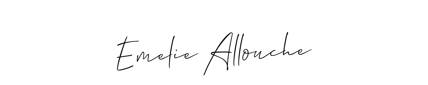 Make a beautiful signature design for name Emelie Allouche. Use this online signature maker to create a handwritten signature for free. Emelie Allouche signature style 2 images and pictures png