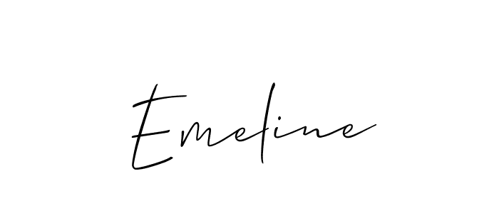 Best and Professional Signature Style for Emeline. Allison_Script Best Signature Style Collection. Emeline signature style 2 images and pictures png