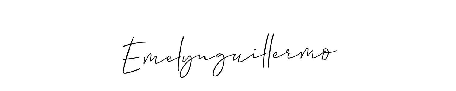 Once you've used our free online signature maker to create your best signature Allison_Script style, it's time to enjoy all of the benefits that Emelynguillermo name signing documents. Emelynguillermo signature style 2 images and pictures png