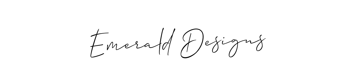 if you are searching for the best signature style for your name Emerald Designs. so please give up your signature search. here we have designed multiple signature styles  using Allison_Script. Emerald Designs signature style 2 images and pictures png