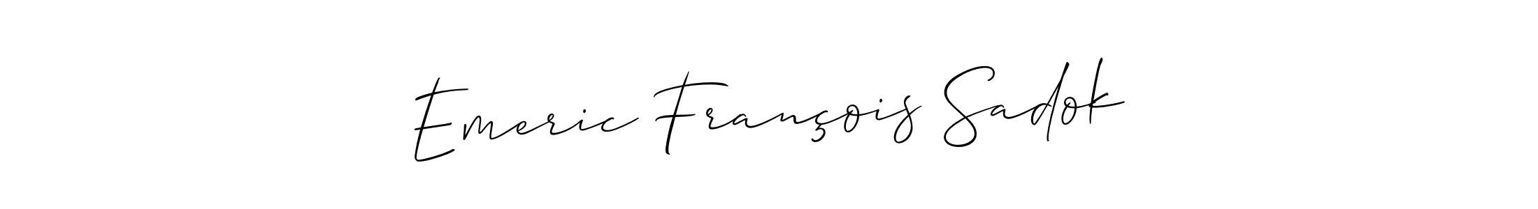 You can use this online signature creator to create a handwritten signature for the name Emeric François Sadok. This is the best online autograph maker. Emeric François Sadok signature style 2 images and pictures png