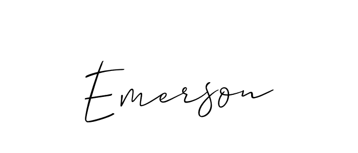 Make a short Emerson signature style. Manage your documents anywhere anytime using Allison_Script. Create and add eSignatures, submit forms, share and send files easily. Emerson signature style 2 images and pictures png