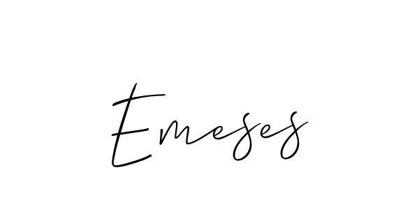 if you are searching for the best signature style for your name Emeses. so please give up your signature search. here we have designed multiple signature styles  using Allison_Script. Emeses signature style 2 images and pictures png