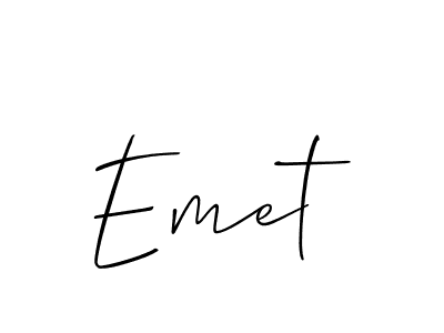 Also we have Emet name is the best signature style. Create professional handwritten signature collection using Allison_Script autograph style. Emet signature style 2 images and pictures png