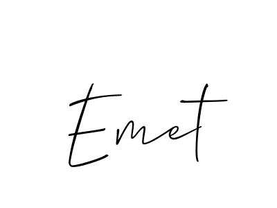 Make a beautiful signature design for name Emet. Use this online signature maker to create a handwritten signature for free. Emet signature style 2 images and pictures png