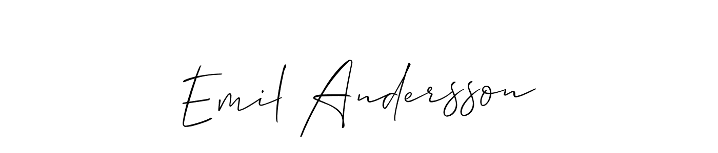Also we have Emil Andersson name is the best signature style. Create professional handwritten signature collection using Allison_Script autograph style. Emil Andersson signature style 2 images and pictures png