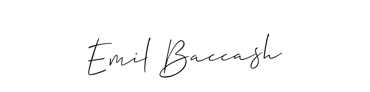 Once you've used our free online signature maker to create your best signature Allison_Script style, it's time to enjoy all of the benefits that Emil Baccash name signing documents. Emil Baccash signature style 2 images and pictures png